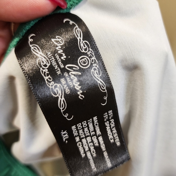 Divi Classic Vintage Quality Green Once Piece Plus size Bathing Suit XXL - Picture 6 of 9